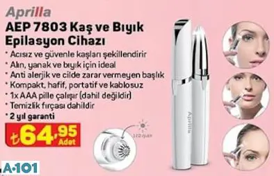 APRİLLA KAŞ VE BIYIK EPİLASYON CİHAZI